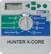 Bew�sserungssteuerung mit einem HUNTER-X-Core Bew�sserungscomputer