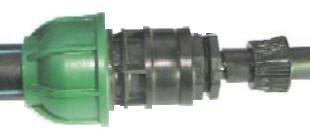 bergangsstck fr die Tropfbewsserung von 25mm auf 16mm Tropferrohr.